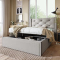 Merax Lit Simple Rembourré 90x200cm: pour enfant, en métal, en coton, avec rangement, 90 × 200cm, gris, avec tiroirs