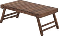 Table de pique-nique pliante en bois portable pour barbecue et camping