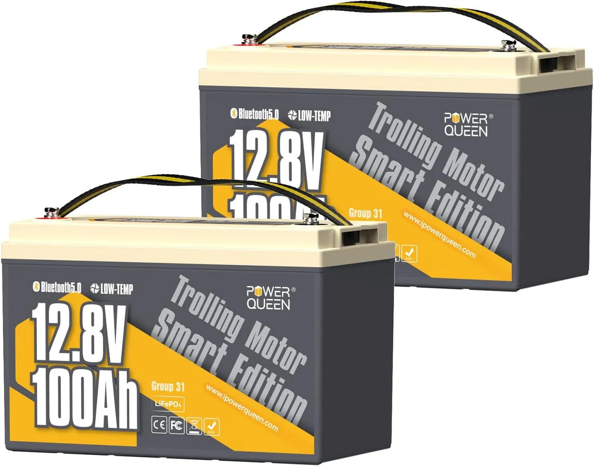 Bluetooth LiFePO4 Batterie lithium LiFePO4 et batterie solaire à décharge profonde, alimentation solaire, 100Ah, 12V, avec BMS, avec Bluetooth