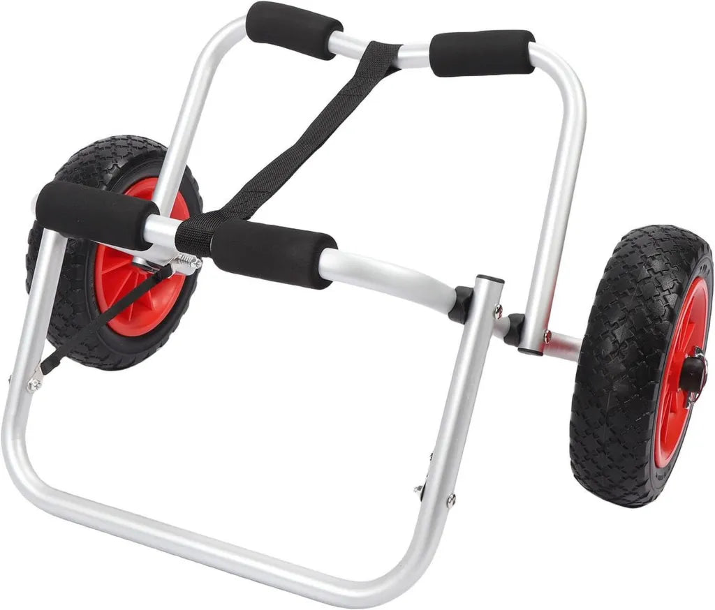 Trolley de Kayak en Aluminium avec Roues Sans Air pour Transport Facile