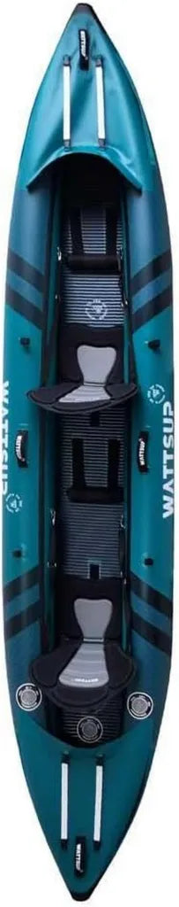 Kayak Gonflable 2 Places Wattsup COD - 410 cm x 85 cm - PVC Laminé & Dropstitch - Kit Complet - Capacité 220 kg
