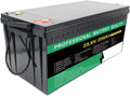 Lifepo4 Batterie lithium LiFePO4 et batterie solaire à décharge profonde, 25.6V, alimentation solaire, avec BMS, pour camping et camping-car