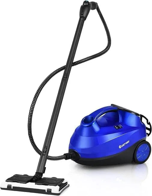 COSTWAY Nettoyeur vapeur – format portable, 1,5 L, 2000W, pour tapis et tissus d'ameublement, bleu