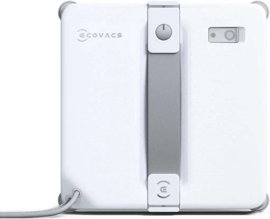 Robot lave-vitres ECOVACS WINBOT Mini 2, brosses d'angle et brumisation ultrasonique, design compact pour fenêtres étroites, navigation intelligente, 6 modes via app, sécurité 10 niveaux