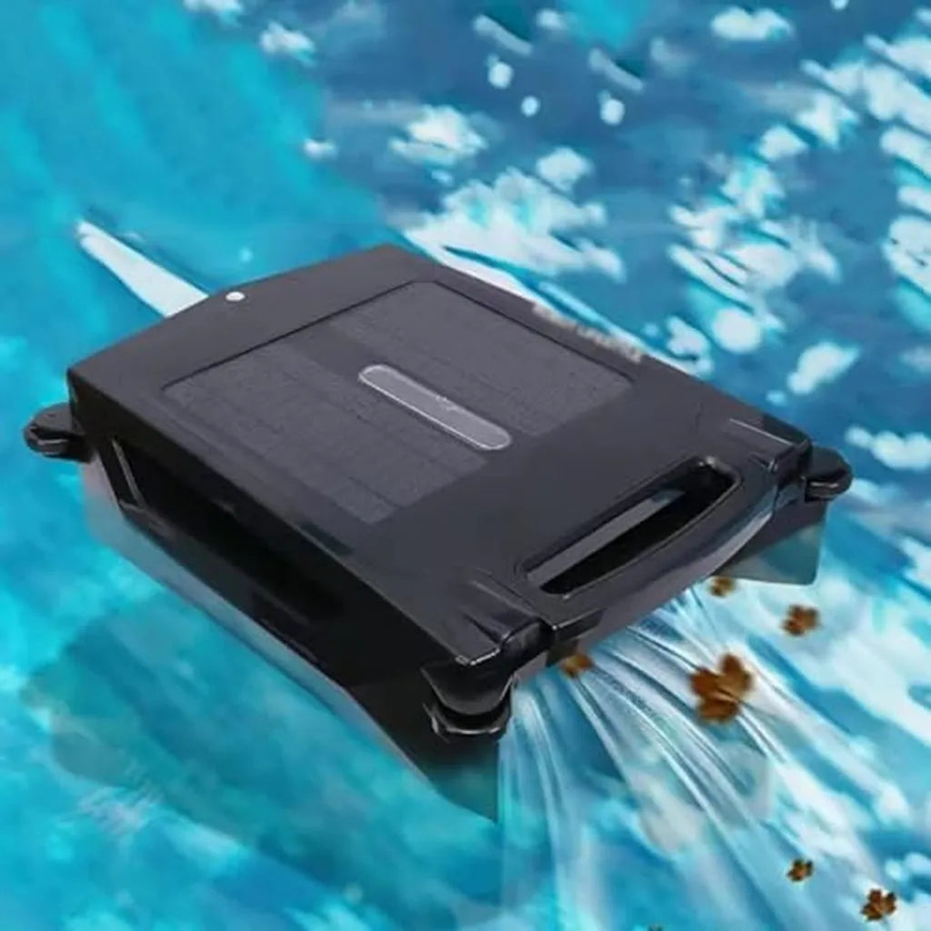 Robot nettoyeur de piscine solaire rechargeable - Double mode avec filtre 480um et orientation automatique