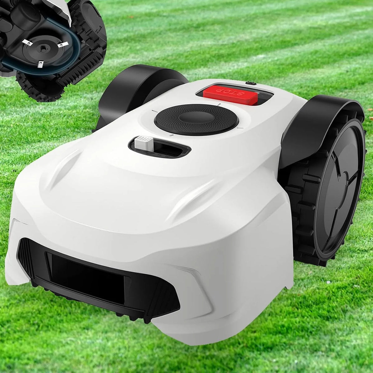 Tondeuse à gazon, RTK, fonctionnement silencieux, commande via application, 1000 m, 60 DB, pour l'entretien du jardin
