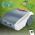 Robot Tondeuse Écoénergétique pour Pelouses 1500 m², Hauteur Ajustable 2-5 cm, GPS et Application, Recharge Automatique, Limites Virtuelles