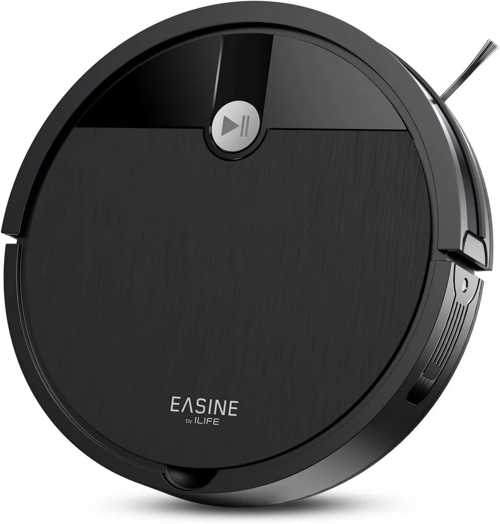 Aspirateur Robot Compact E3 Ultra-Silencieux pour Poils d'Animaux, Détection Anti-Chute et Chocs, 120min, Recharge Auto
