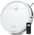 Aspirateur Robot ILIFE V2, Aspiration Puissante, 120 Min d'Autonomie, Auto-Recharge, Spécial Animaux et Sols Durs