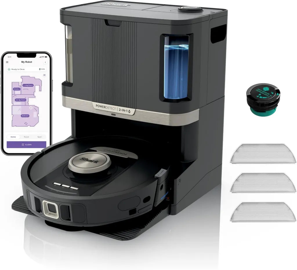Aspirateur Robot Shark avec Base Vidange Automatique et Navigation LiDAR 3D