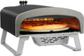 Four à pizza portable au gaz propane avec pierre rotative automatique de 33 cm pour jardin