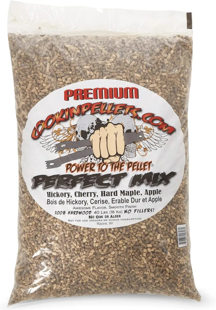 Granulés de Bois Perfect Mix 18 kg pour Fumeurs et Grils