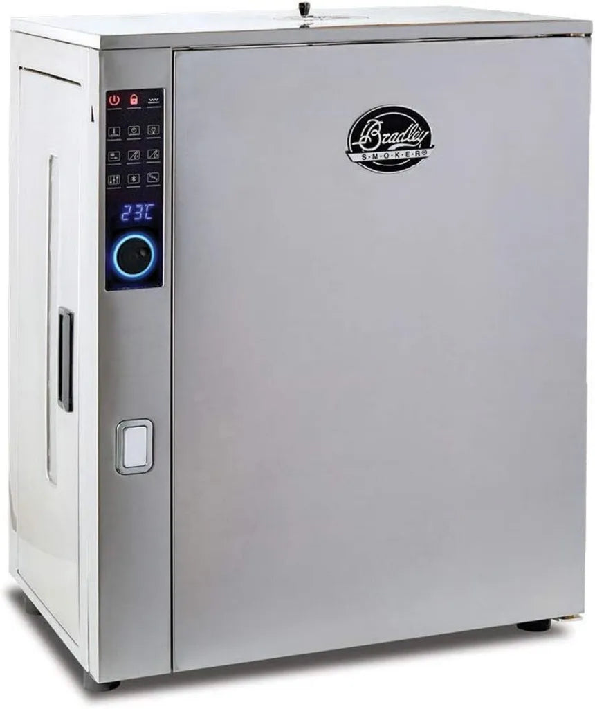 Fumoir Électrique Bradley à 4 Niveaux pour Usage Extérieur, Fumoir Digital Vertical avec Grilles Inox
