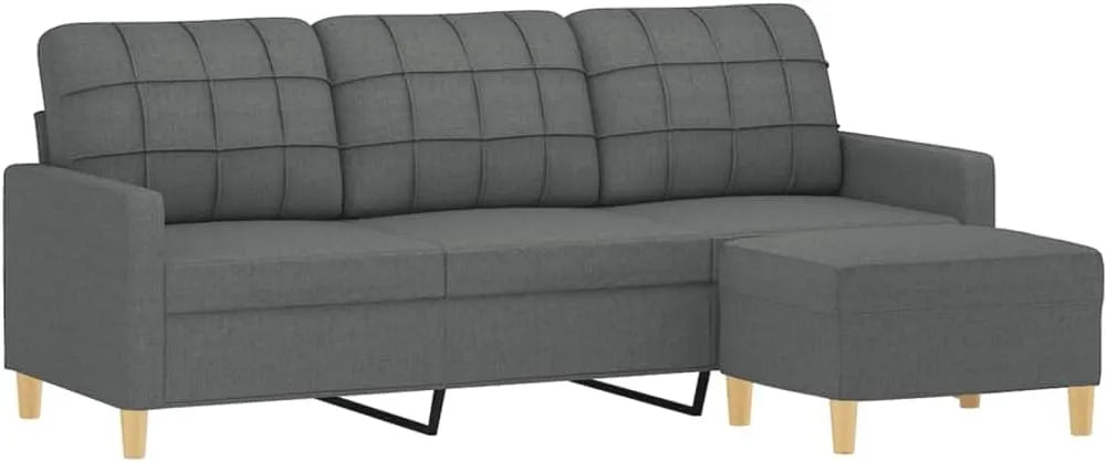 Canapé — Trois Places, revêtement en tissu, 3 Places, 180 cm, gris