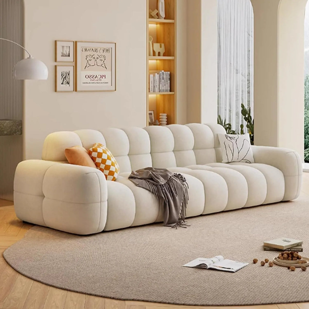 Canapé – 2 places, 1, 6 m, blanc
