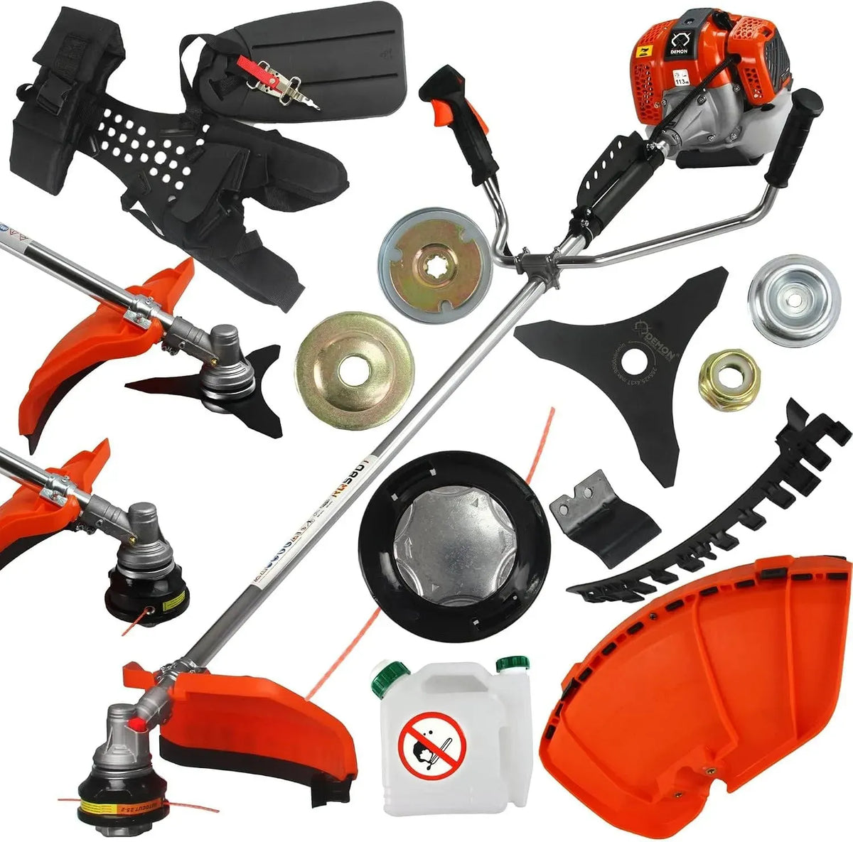 IMJ-Global, Débroussailleuse à couple, pour tondeuse à couple professionnelle et pour amateurs, 2 temps, 62 cc, vitesse de rotation maximale 10700