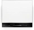 Klarstein Plaque à induction, 4 foyers, 7200 W, table de cuisson à induction, Boost, minuteur, blanc, 4 Zones Flexibles, Thermoboost, Cadre Aluminium