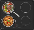 Plaque à induction, 60cm, 4 foyers, 7200 W, table de cuisson à induction, Boost, minuteur, Plaque induction 4 feux, 7200W, timer, protection