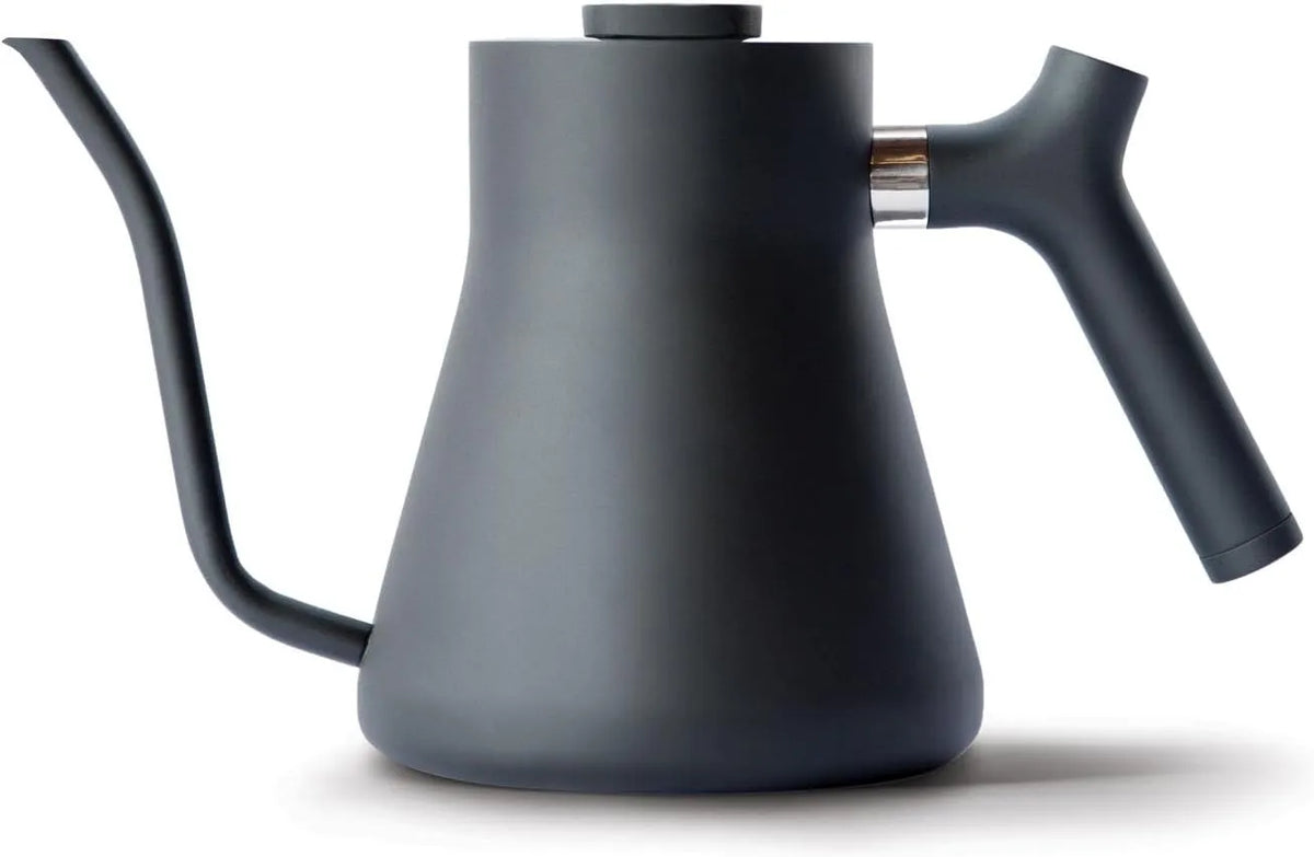 Cuisinière avec four, 1 L, noir, 1 litre, Fellow Stagg, Bouilloire à verser pour café et thé, Théière à col de cygne avec bec verseur précis et