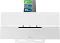 Cecotec Bolero Flux Dt 800M3, H Hotte aspirante, 90cm, 210 W, 800 m3/h, hotte de cuisine, inclinée, blanc, Moteur 210W, Ouverture Automatique