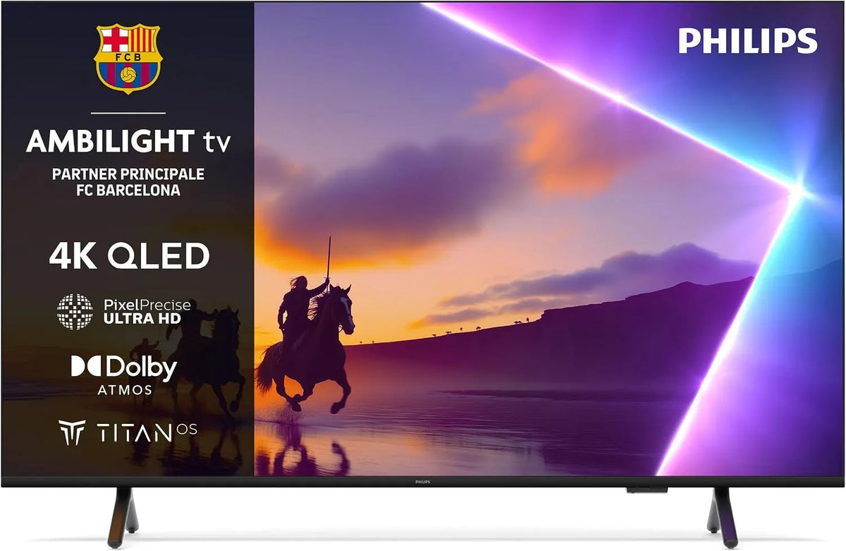 Philips 43PUS8510/12 43Zoll Smart TV, 43 pouces, téléviseur, 4K UHD, QLED, dalle IPS, noir