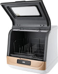Lave-vaisselle, 800 W, 5 programmes, tactile, lave-vaisselle de table avec 2 modes de lavage et indicateur LED