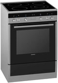 Siemens iQ300 HA744540 Cuisinière avec four, 66 L, acier inoxydable, Siemens HA744540 iQ300 Cuisinière électrique, chauffage rapide