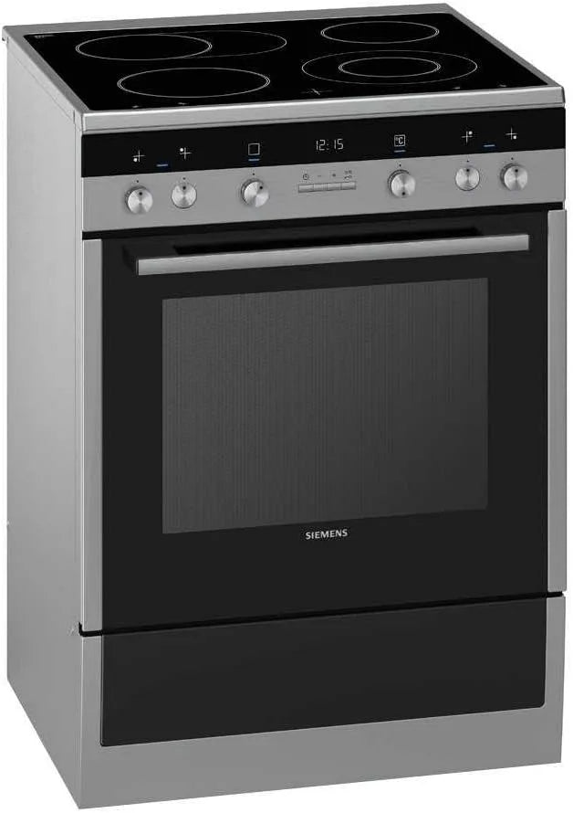 Siemens iQ300 HA744540 Cuisinière avec four, 66 L, acier inoxydable, Siemens HA744540 iQ300 Cuisinière électrique, chauffage rapide