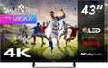 Smart TV 43QV02V 3xHDMI, 109 cm, 3 HDMI, 2 USB, téléviseur, 4K UHD, QLED, HDR, son Dolby, HDR10, Dolby Audio, 2xUSB