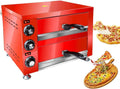 Four électrique à pizza, 12 pouces, 2200 W, professionnel, restaurant, acier inoxydable, four à pizza et snacks de comptoir électrique, rôtisserie de