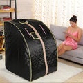 Sauna vapeur portable - pliable, avec télécommande, format portable, usage à domicile, 80x70x98 cm, noir, MINGYI
