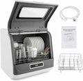 Lave-vaisselle, 5 L, portable, séchage à haute température, intelligent, pas d'installation nécessaire, équipé de tuyaux d'alimentation et
