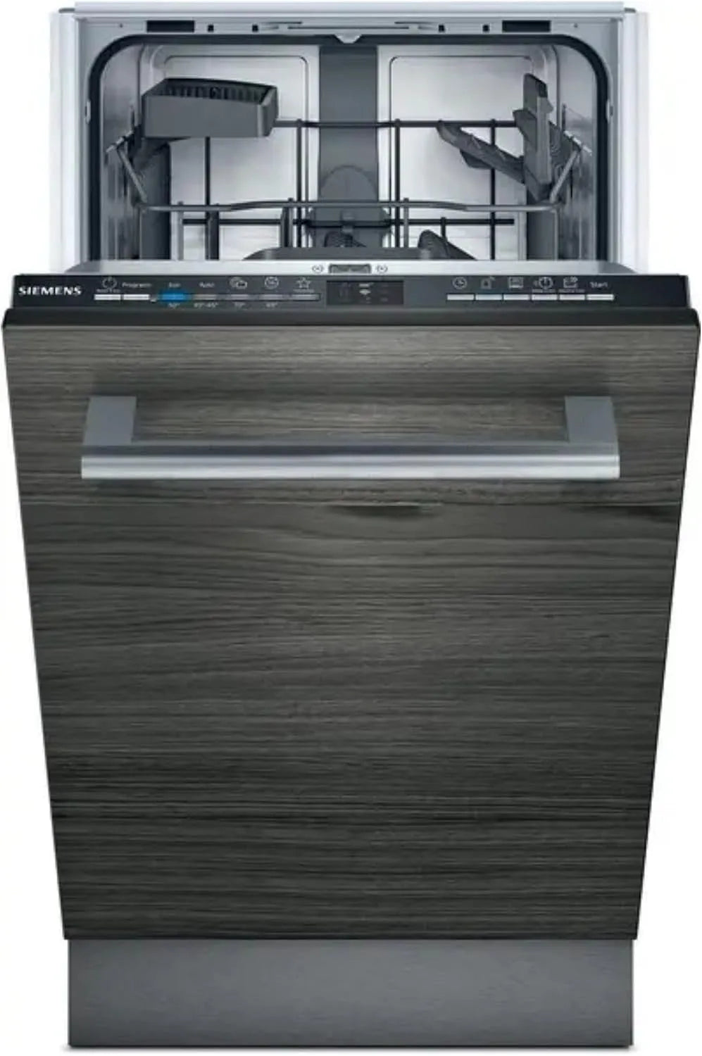 Siemens iQ100 SR61Ix05KE Lave-vaisselle, 45 cm, smartStart, varioSpeed Plus, Home Connect, aquaStop, panier à couverts, format slim, tout intégrable