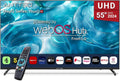 Smart TV, 55 pouces, téléviseur, 4K UHD, webOS, ThinQ AI MEMC fonctionne avec Alexa 2024 Télévision noire