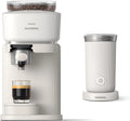 Philips BAR303/00 Mousseur à lait, émulsionneur à lait, dalle IPS, blanc, 16 bars de pression, Baristina Machine à expresso