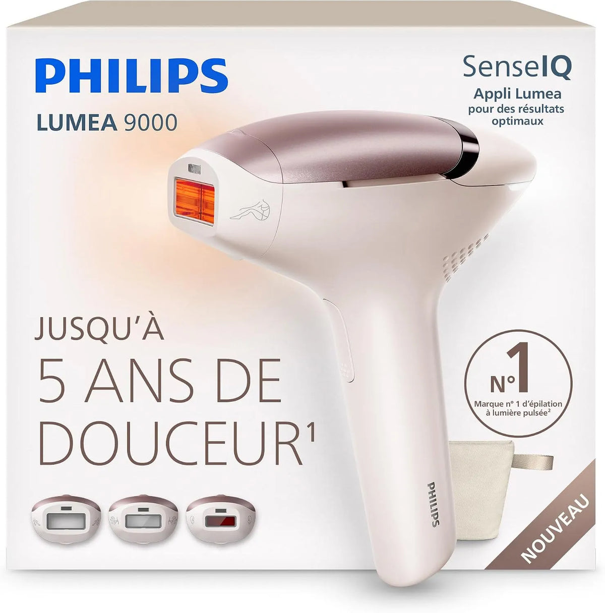 Philips BRI938/00 Accessoire pour appareil, dalle IPS, transport d'insuline et de médicaments, Lumea 9000 Épilateur à lumière pulsée