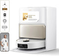 Robot aspirateur, MOVA V50, blanc, Aspiration 24 000 Pa, Navigation FlexScope et Système StepMaster