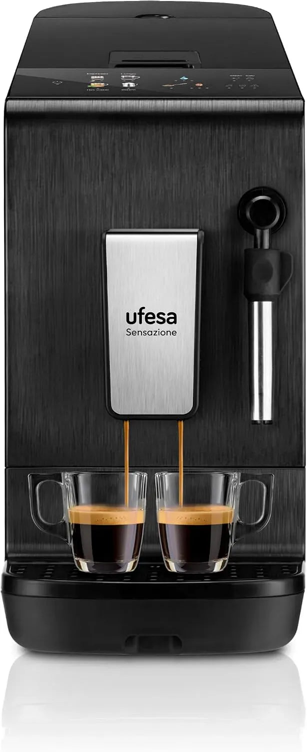 Machine à Caf, Moulin, machine à café électrique, 1500 W, tactile, pour Espresso et Capuccino, UFESA