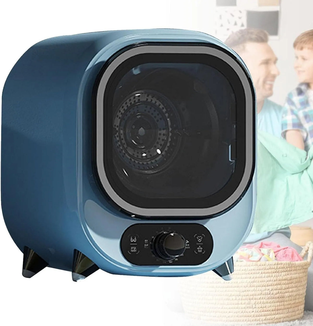 Sèche-linge, 5 kg, portable, camping, bleu, les appartements et les camping-cars, capacité de 5 kg, 0,8 kg
