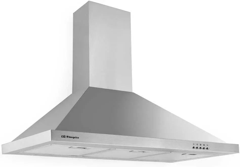 Hotte aspirante DS 48190, 90 cm, 190 W, 630 m³/h, hotte de cuisine, 3 niveaux, acier inoxydable, 3 niveaux de puissance, Orbegozo B IN