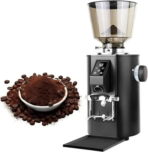Cafetière électrique, professionnel, noir, machine à café, Moulin à café Professionnel à meules Plates