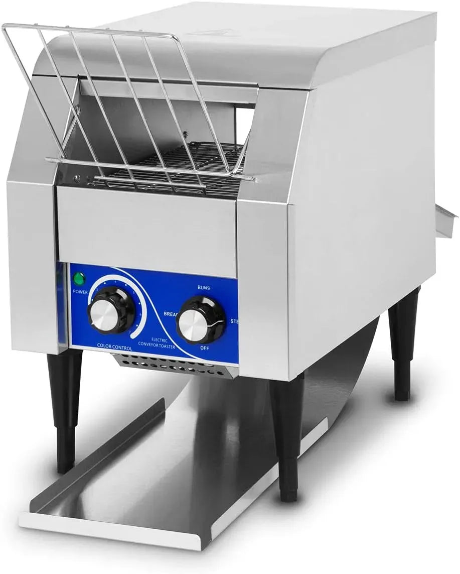 Grille-pain, 1340 W, 230 V, VERTES, professionnel, acier inoxydable, 2 Rampes de Sortie, 1 Rampe d'Insertion, 7 Niveaux de Vitesse