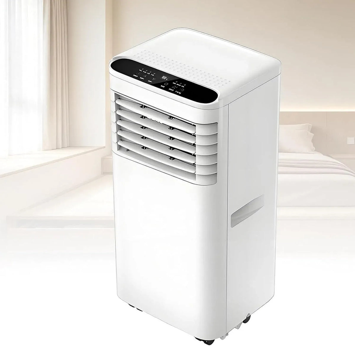 Climatiseur, portable, roulettes de déplacement, minuteur, silencieux, Unité AC Volet Roulant pour Chambre avec Télécommande